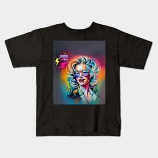 Retro '80s Graffiti Art: Vintage Design Vibes Kids T-Shirt